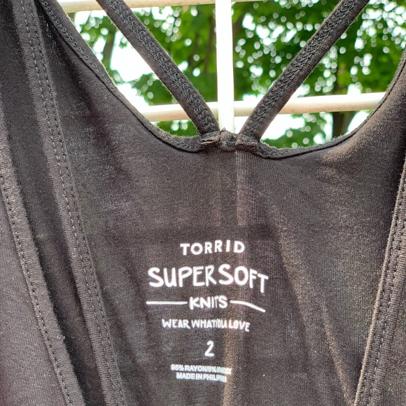 Black strappy tank bodysuit - Picture 4 of 4